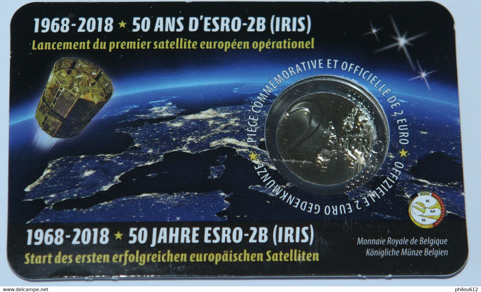 Belgique -  2 Euro Commémoratif - 1968-2018 - 50 Ans D'ESRO-2B (IRIS) - TB - 2018 - Autres & Non Classés