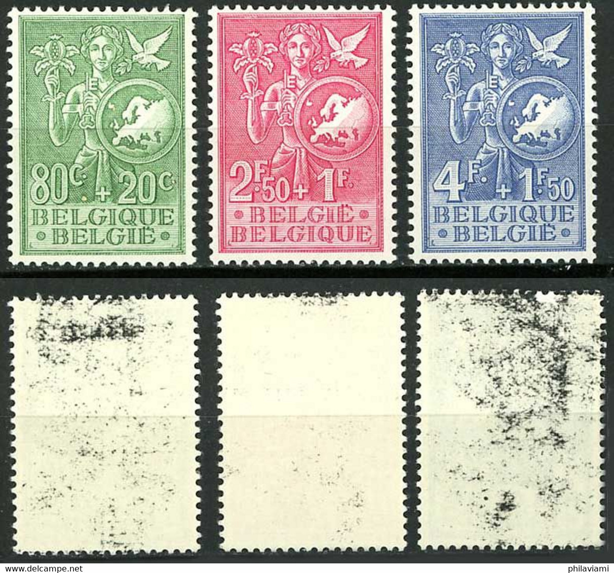 Belgique Belgie Belgium Belgien Belgio 1953 Bureau Européen Jeunesse (Yvert 927, Michel 976, Scott B 544, COB 927) - Ongebruikt