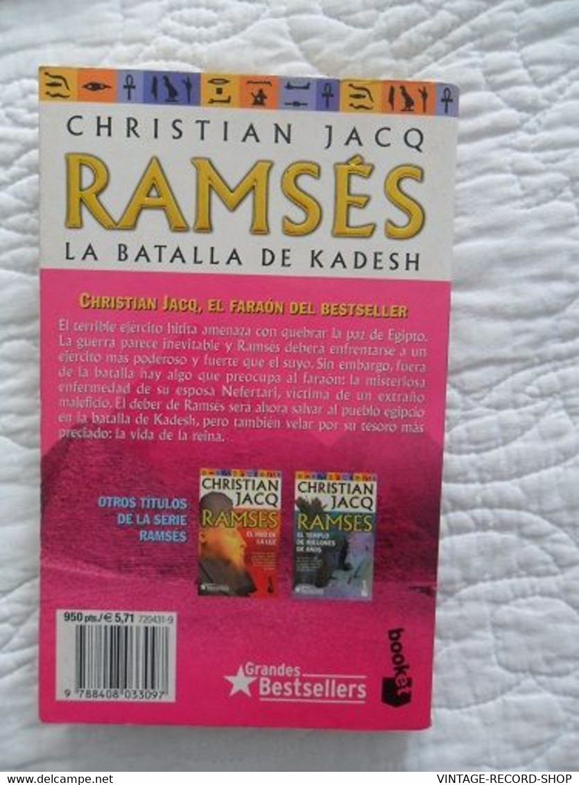 RAMSES LA BATALLA DE KADESH CHRISTIAN JACQ -USED SPANISH EDITION USED - Autres & Non Classés