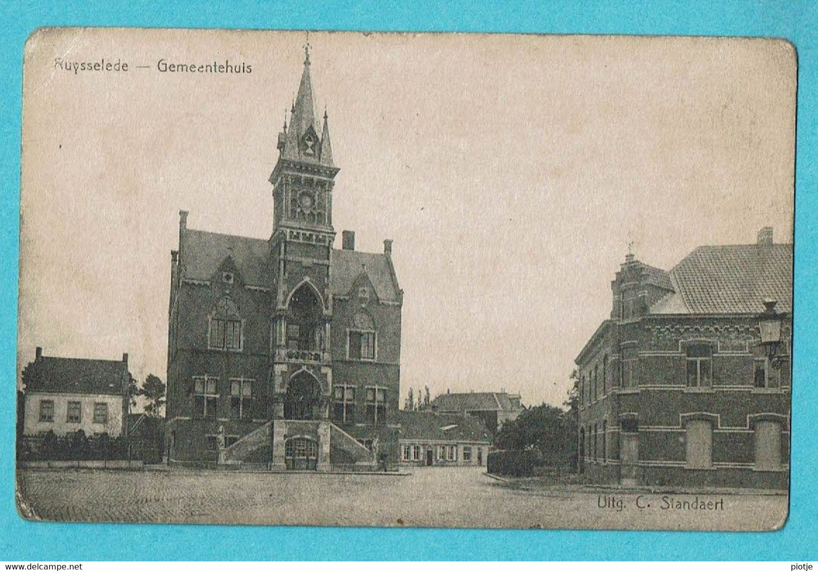 * Ruiselede - Ruysselede (West Vlaanderen) * (Uitg C. Standaert) Gemeentehuis, Hotel De Ville, Rathaus, Old, Rare - Ruiselede