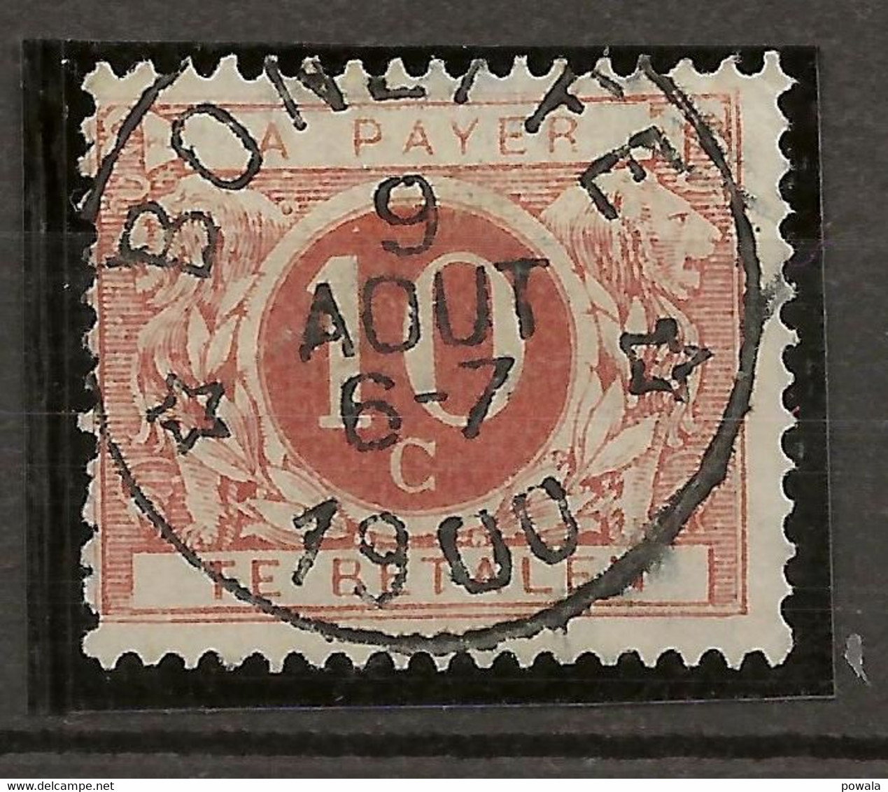 Sterstempel Depot-relais BONEFFE 9/8/1900 OP TX4 - Sonstige & Ohne Zuordnung