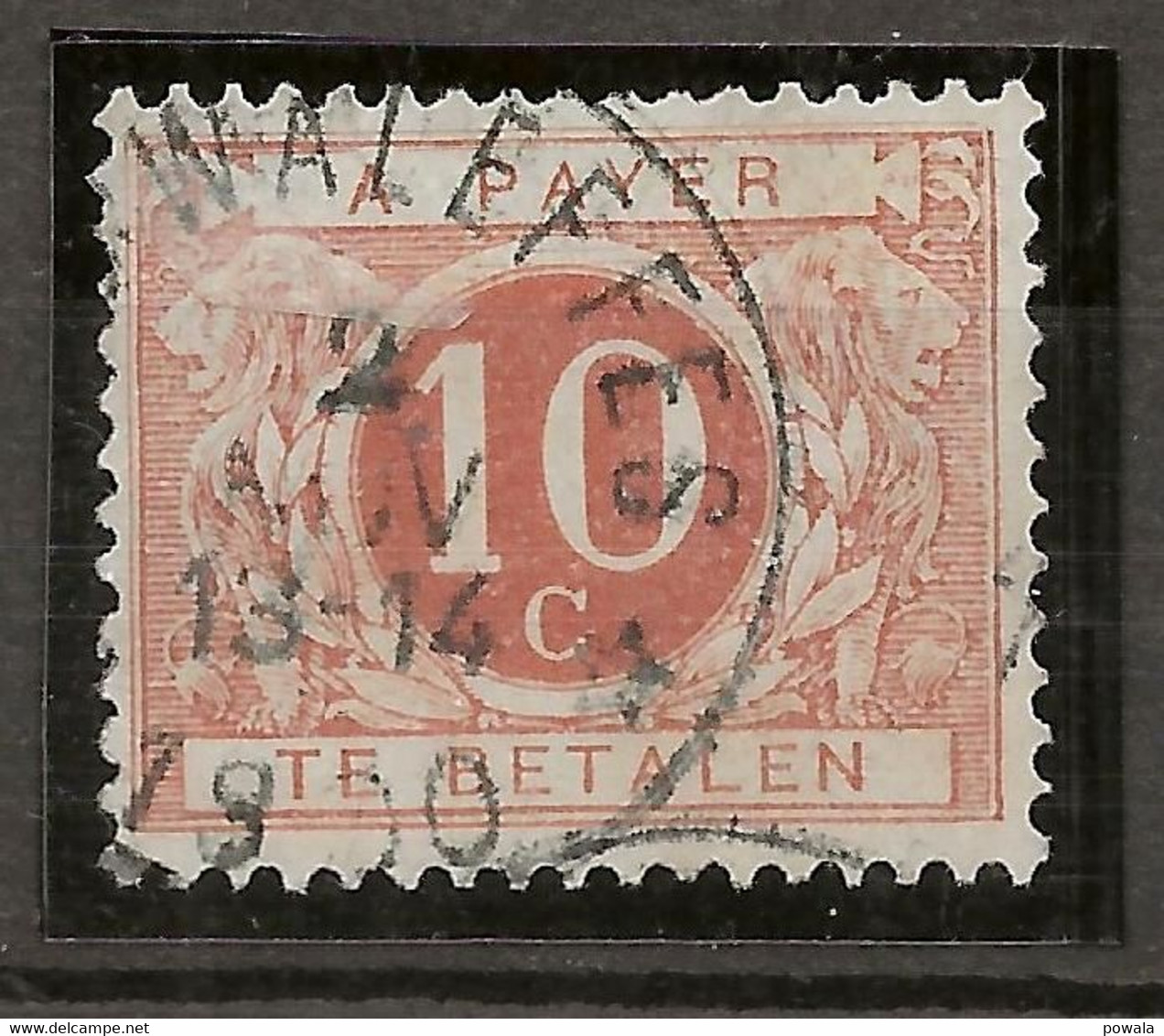 Sterstempel Depot-relais LES WALEFFES 2/1/1900 Op Tx4 - Altri & Non Classificati