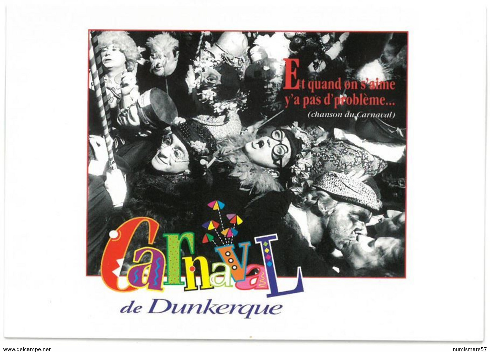 CP CARNAVAL DE DUNKERQUE 1998 - N°1 - Carnaval