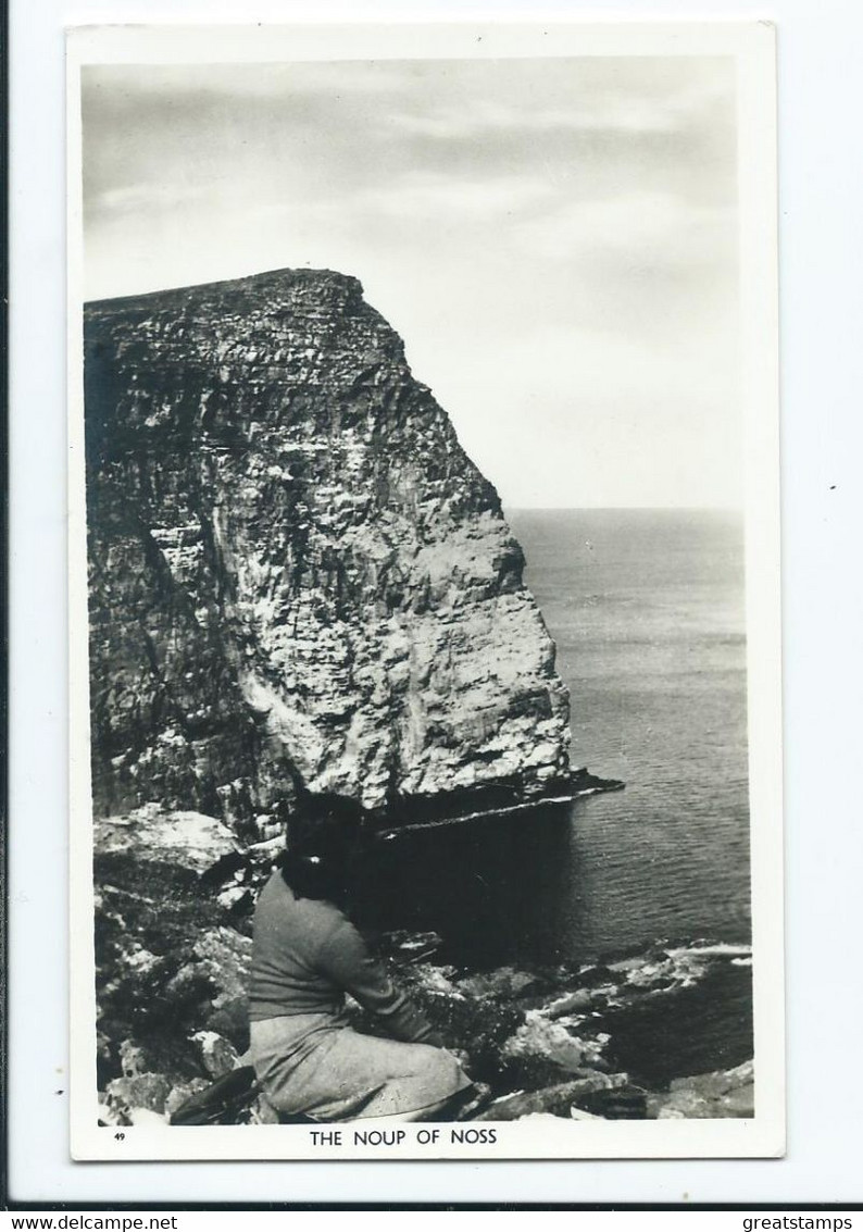 Scotland Postcard Shetland The Noup Of Noss Unused Rp - Shetland