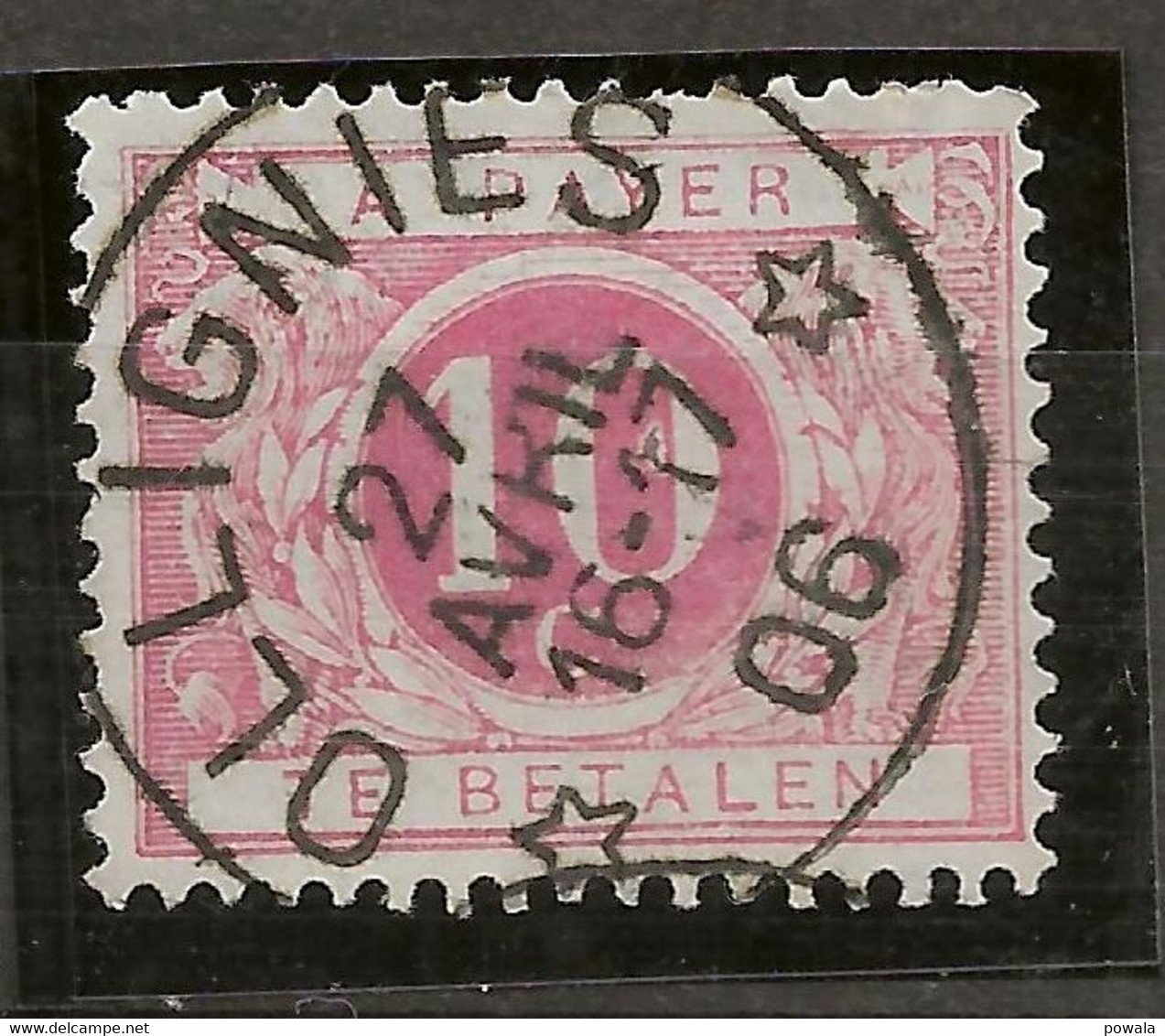 Sterstempel Depot-relais OLLIGNIES 27/4/1906 Op Tx5 - Autres & Non Classés