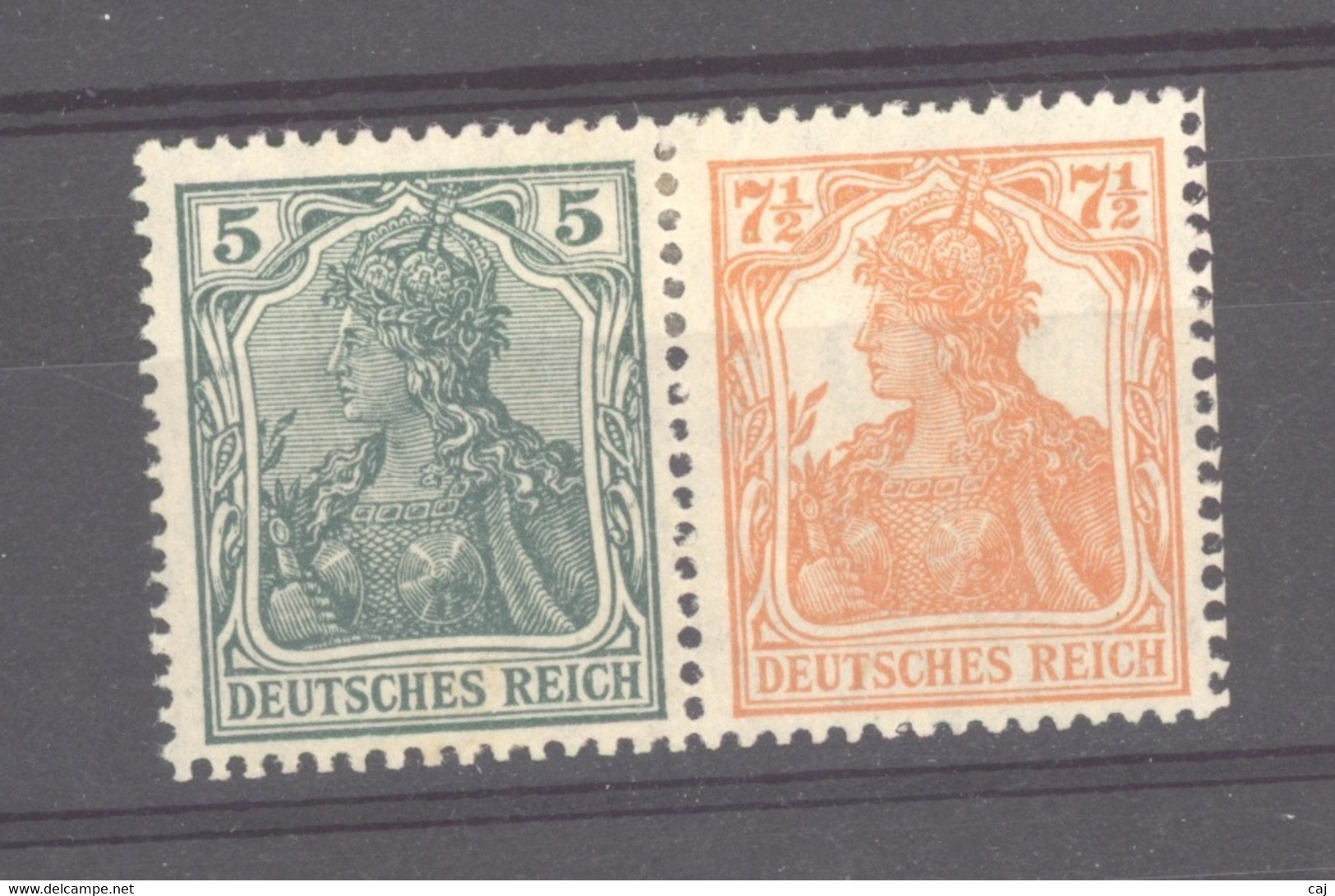 Allemagne  -  Empire  -  Se Tenant  :  Mi  W  5ab  * - Postzegelboekjes & Se-tenant