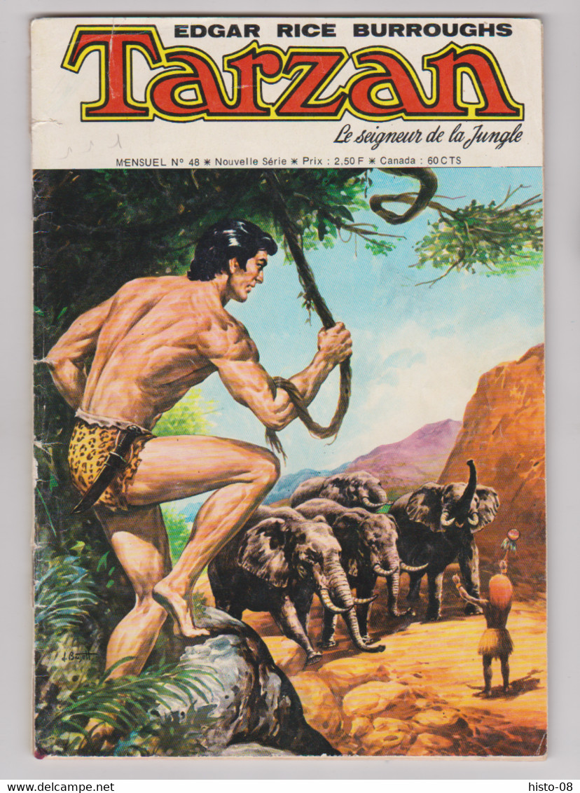 BD : TARZAN . LE SEIGNEUR DE LA JUNGLE . LA CHARGE DES ELEPHANTS . EDGAR RICE BURROUGHS . 1975 - Tarzan