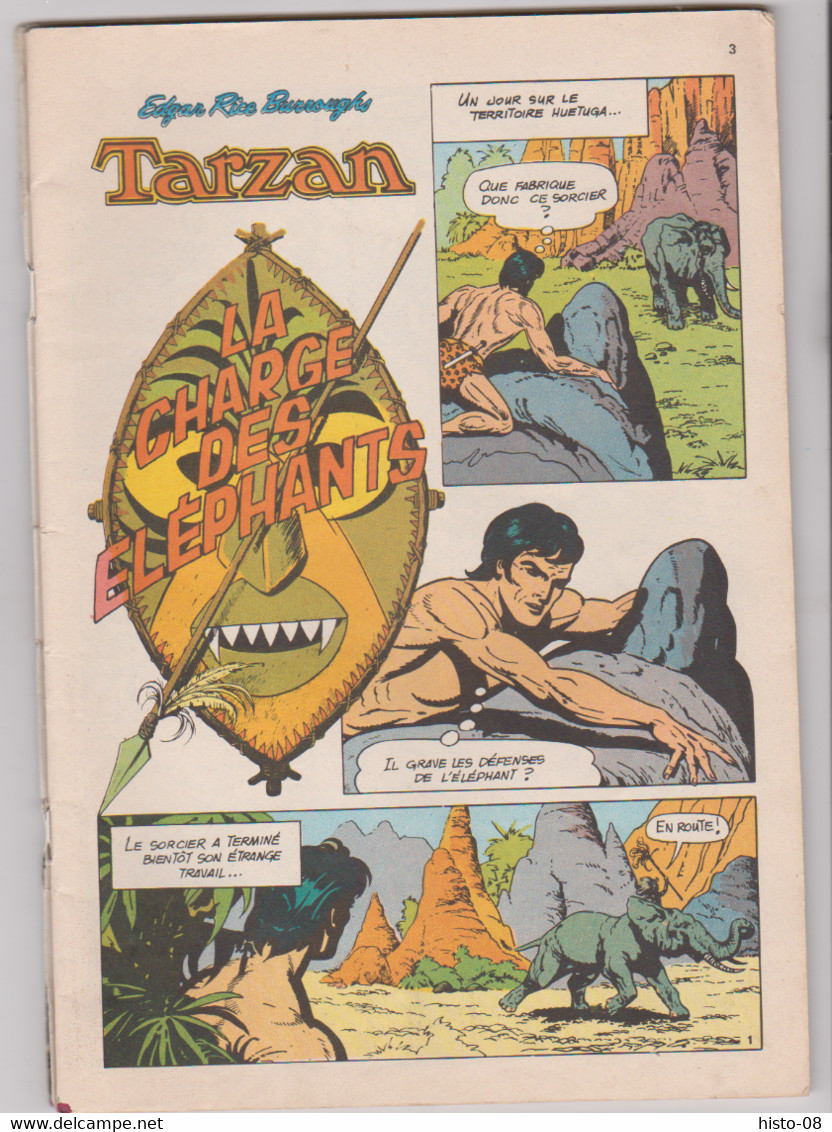 BD : TARZAN . LE SEIGNEUR DE LA JUNGLE . LA CHARGE DES ELEPHANTS . EDGAR RICE BURROUGHS . 1975 - Tarzan