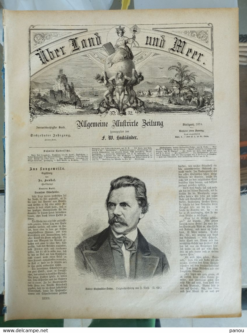 Über Land Und Meer 1874 Band 32 Nr 32. RUDOLF OSTERREICH HUGARN HUNGARY - Autres & Non Classés