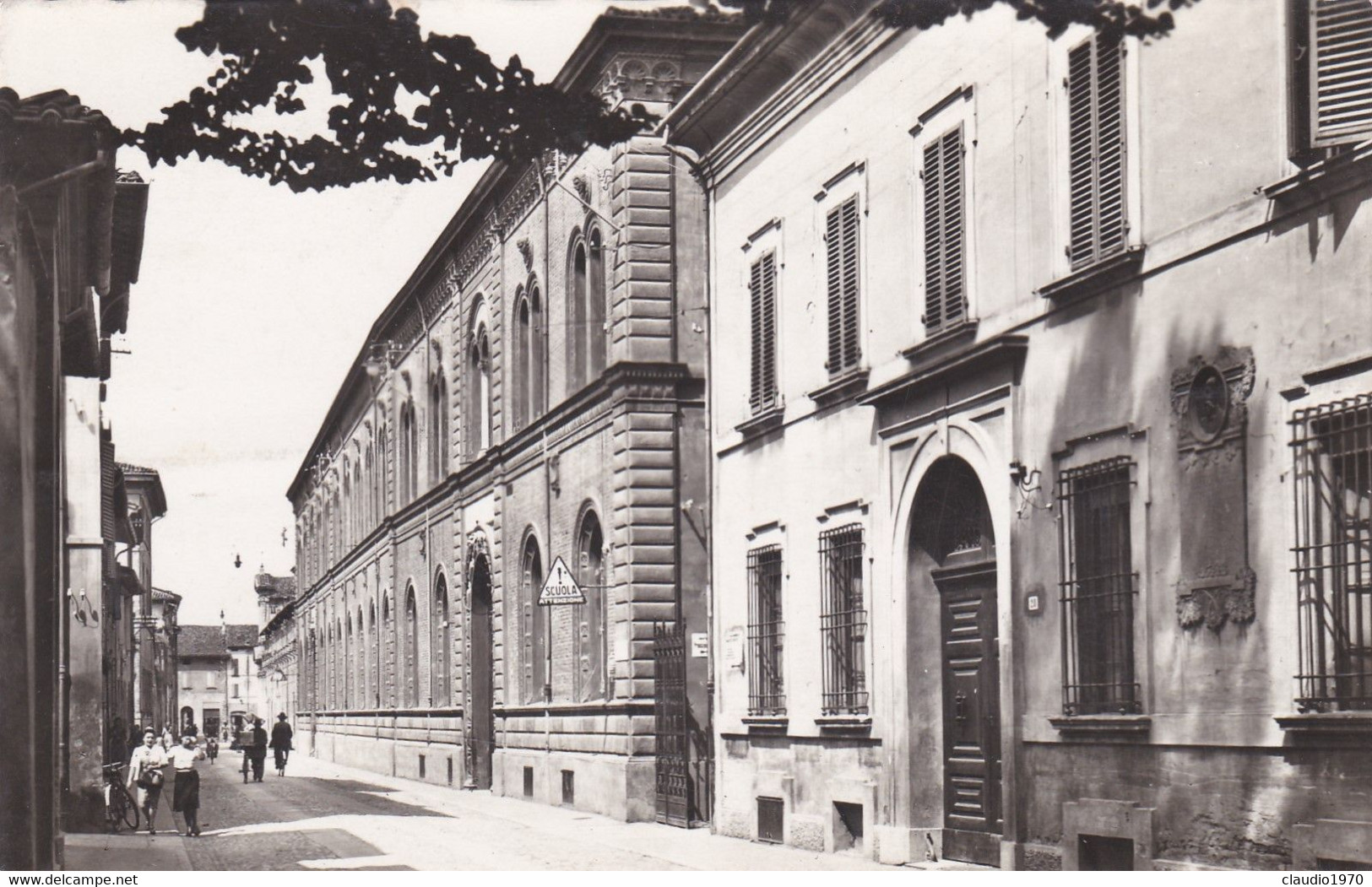 IMOLA (BOLOGNA) - CARTOLINA - VIA CAVOUR - SCUOLA CARDUCI X LAMA MOCOGNO (MODENA) - 1949 - Imola