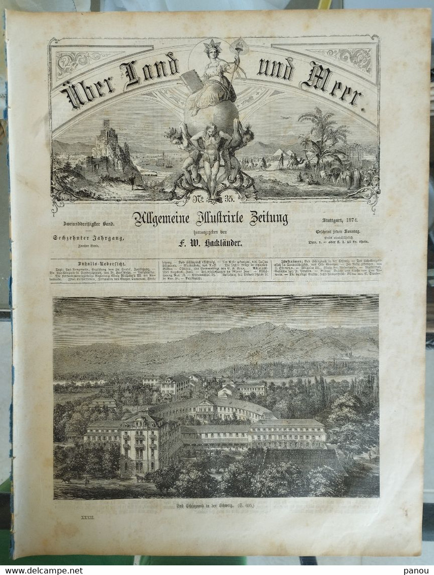 Über Land Und Meer 1874 Band 32 Nr 35. BILBAO ESPANA - Autres & Non Classés