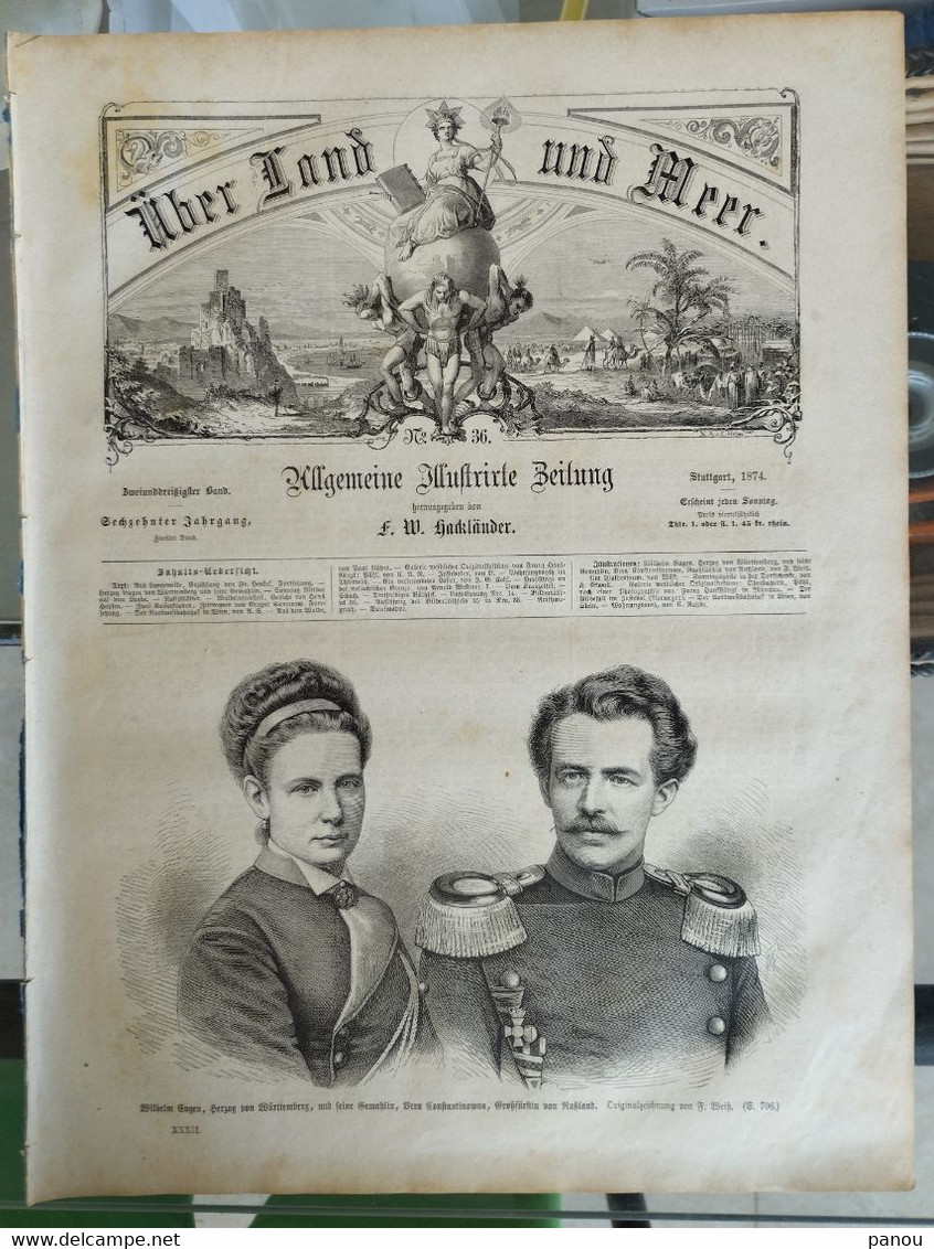 Über Land Und Meer 1874 Band 32 Nr 36. NORWEGEN. WIEN - Autres & Non Classés