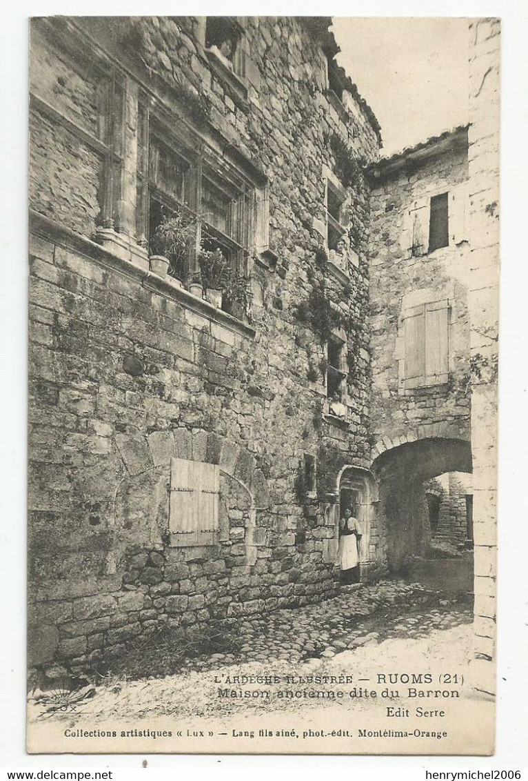 07 Ardèche Ruoms Maison Ancienne Du Baron - Ruoms