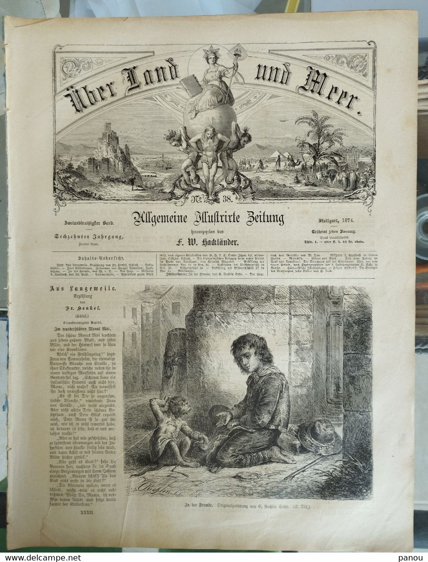 Über Land Und Meer 1874 Band 32 Nr 38. - Autres & Non Classés