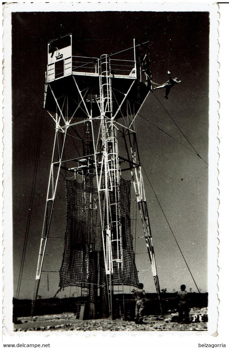 PAU ( 64 ) - Tour D'Entrainement Des Parachutistes E.T.A.P. Carte Photo Juillet 1959 - Parachutisme