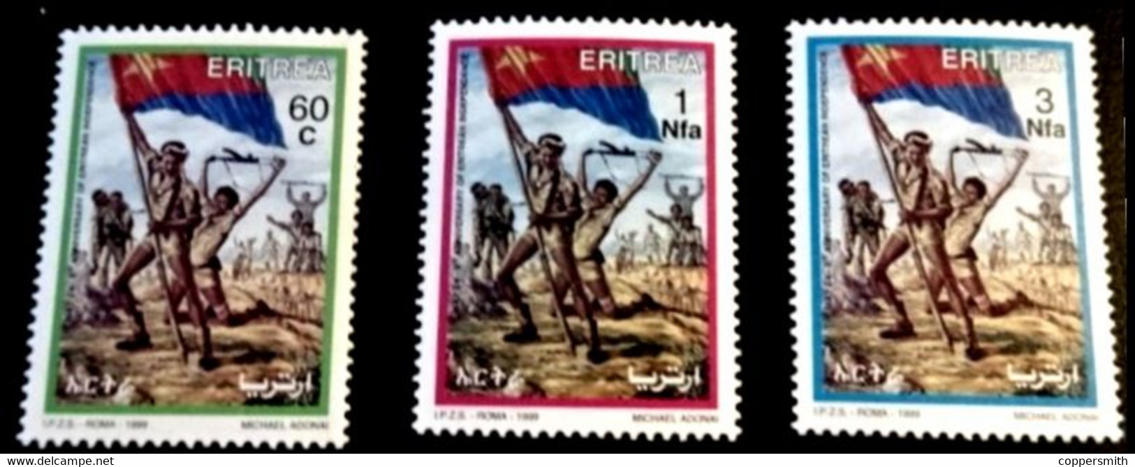 (048) Eritrea  Independence / Unabhängigkeit / 1999  ** / Mnh  Michel 199-201 - Erythrée