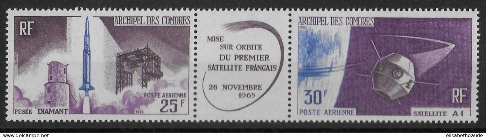 COMORES - 1966 - SATELLITE - AERIENS YVERT 16A ** MNH  - COTE = 16 EUR. - Neufs