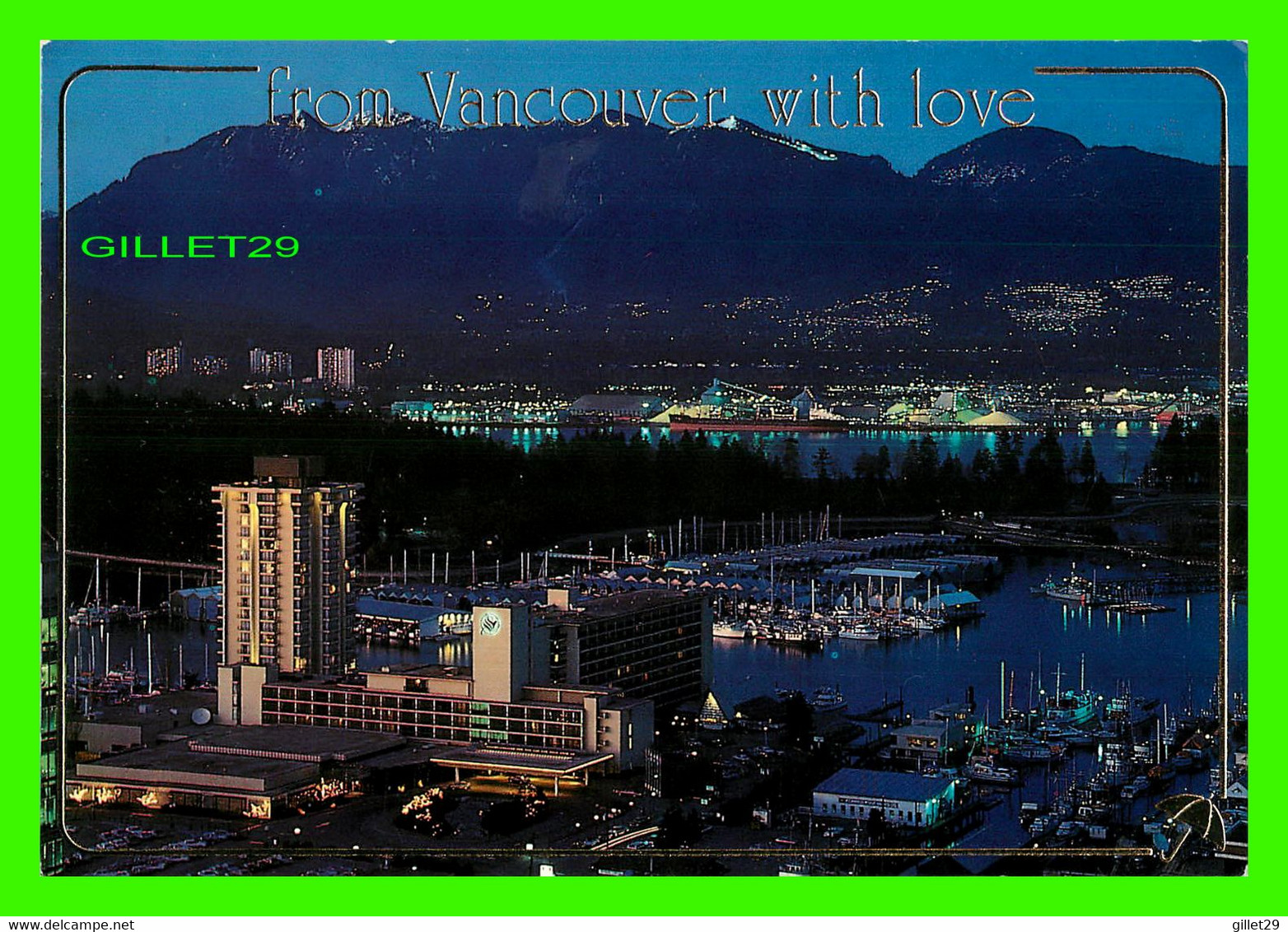 VANCANVER, BC - COAL HARBOUR - PHOTO BY GORDON MARCOTTE - TRAVEL IN 1996 - DOMINION FILMS 1983 - - Vancouver