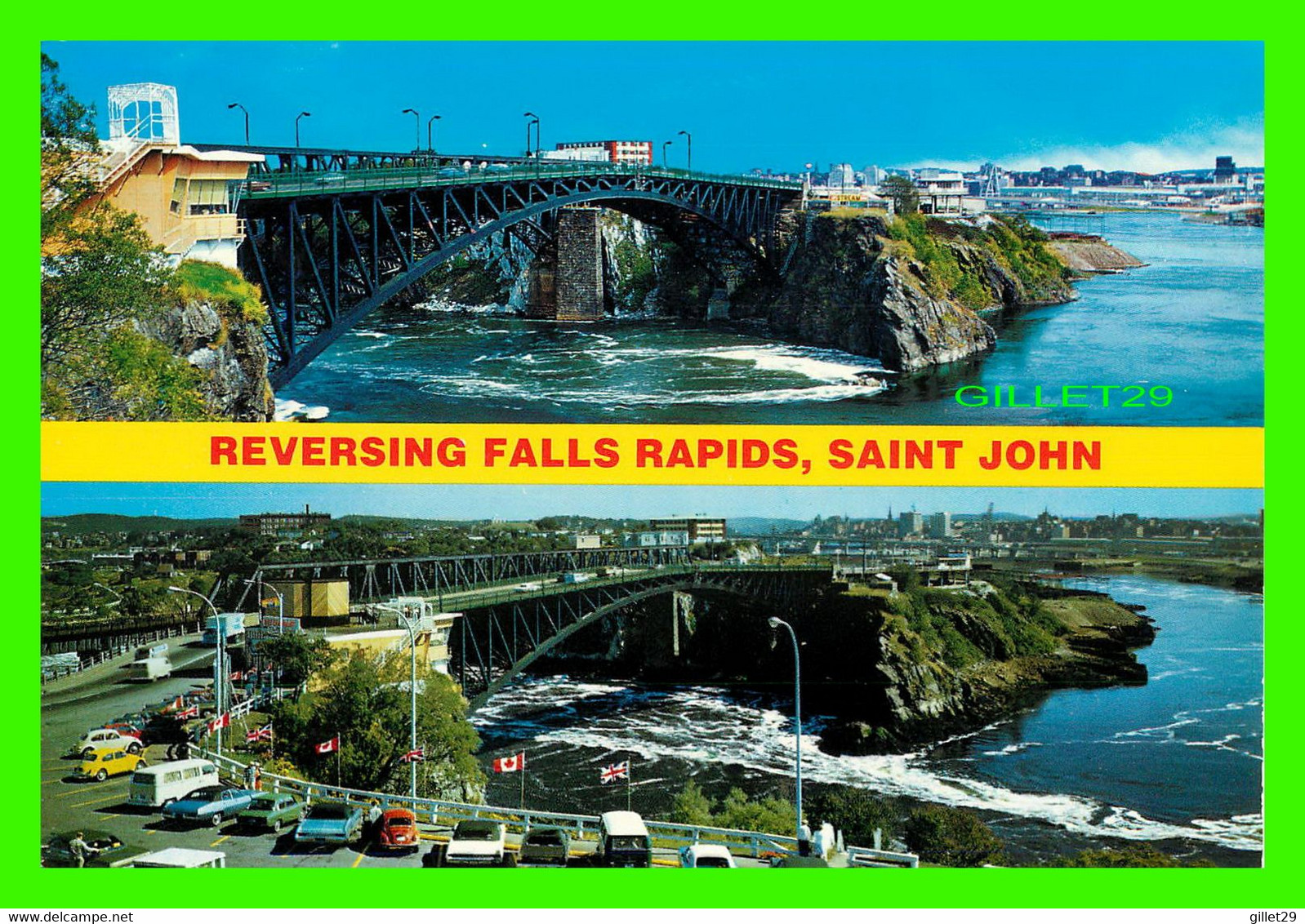 SAINT JOHN, NB - WORLD FAMOUS PHENOMENON - THE REVERSING FALLS RAPIDS - SAINT JOHN NEWS CO - - St. John