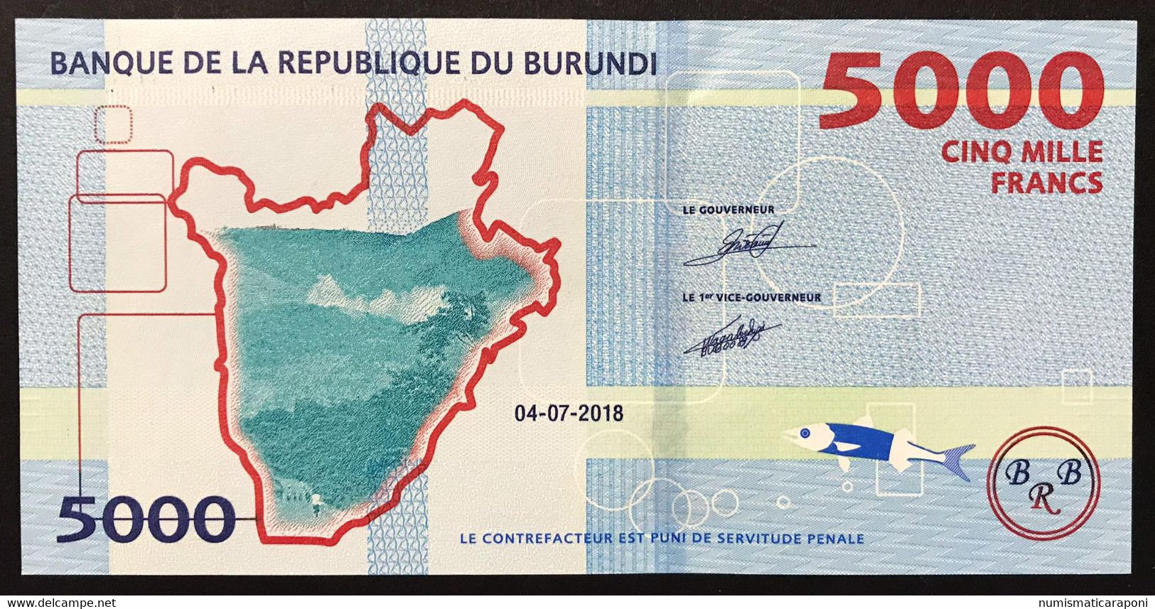 Burundi 5000 Franchi Francs  2018 LOTTO 4178 - Burundi