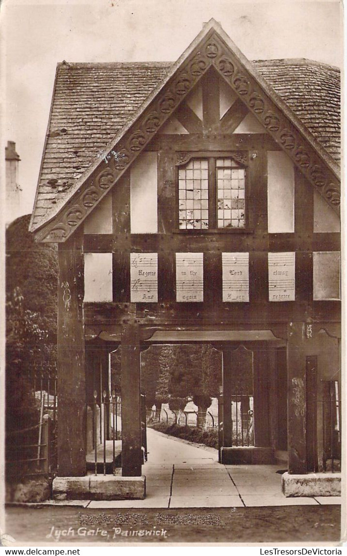 CPA Royaume Unis - Angleterre - Glowcestershire - Lych Gate - Painswick - Portail - Musique - Notes - Sonstige & Ohne Zuordnung