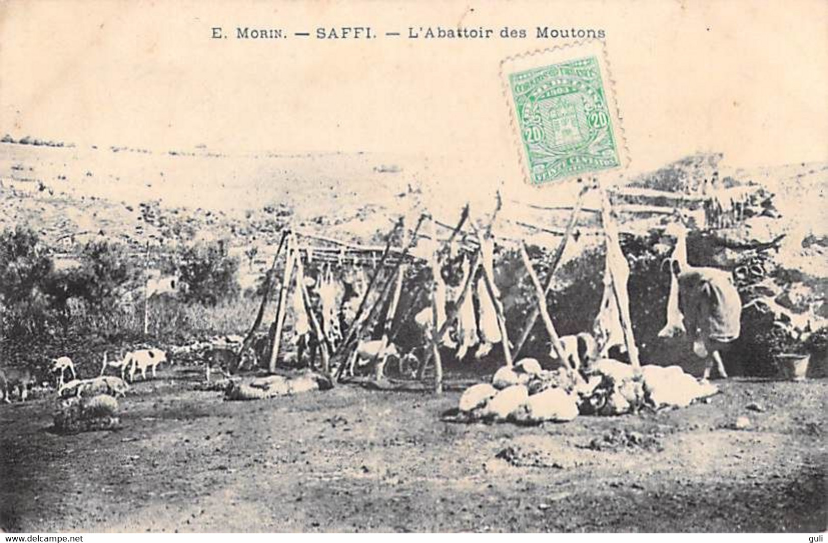 Maroc- SAFFI L'abattoir Des Moutons ( Correos Urbanos Timbre Stamp 1903 Medellin  Veinte Centavos) - Marrakech