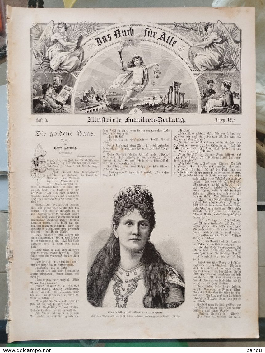 Das Buch Für Alle 1892 Nr 3. WIEN. KONSTANTINOPEL CONSTANTINOPLE - Autres & Non Classés