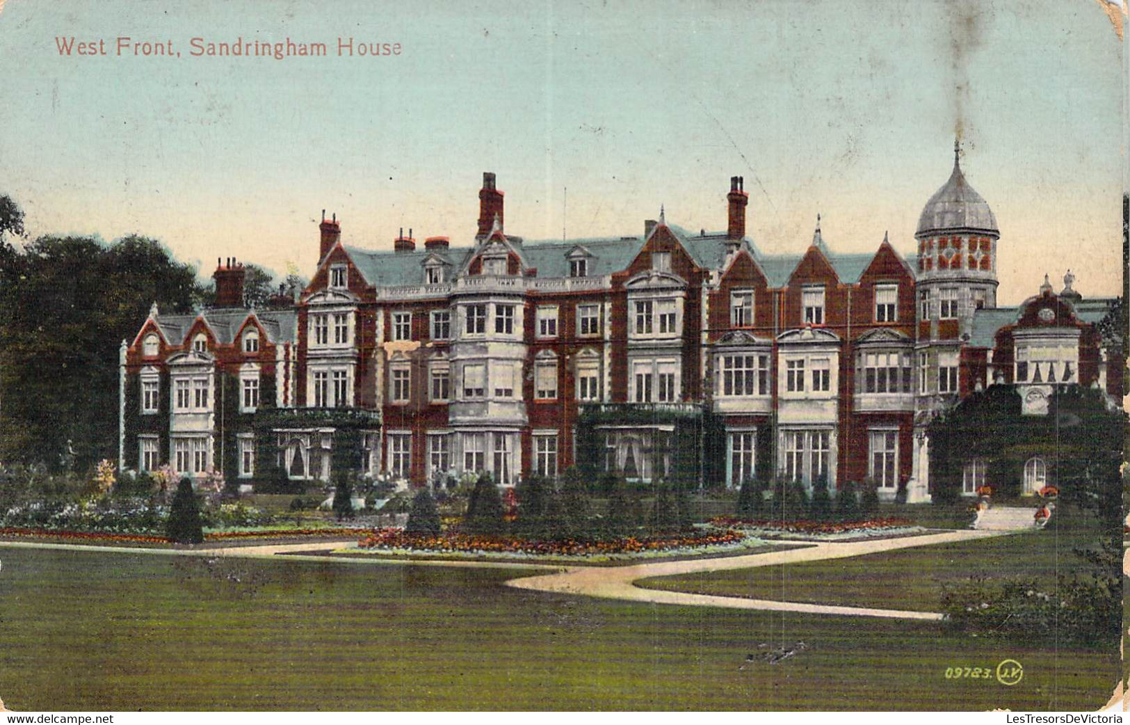 CPA Royaume Unis - Angleterre - Norfolk - West Front - Sandringham House - Valentine's Series - Oblitérée 1918 - Sonstige & Ohne Zuordnung