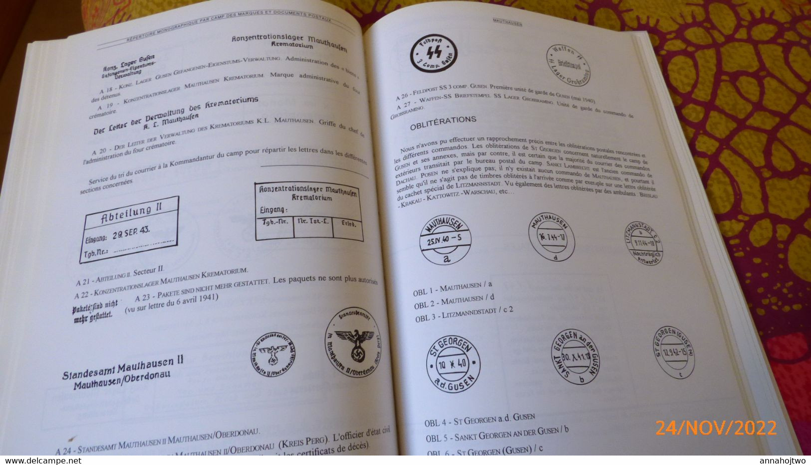 LE COURRIER DES CAMPS DE CONCENTRATION-Marques & Documents Postaux 1933-1945-Classement Par Camp,déportés/ J.Lajournade - Military Mail And Military History