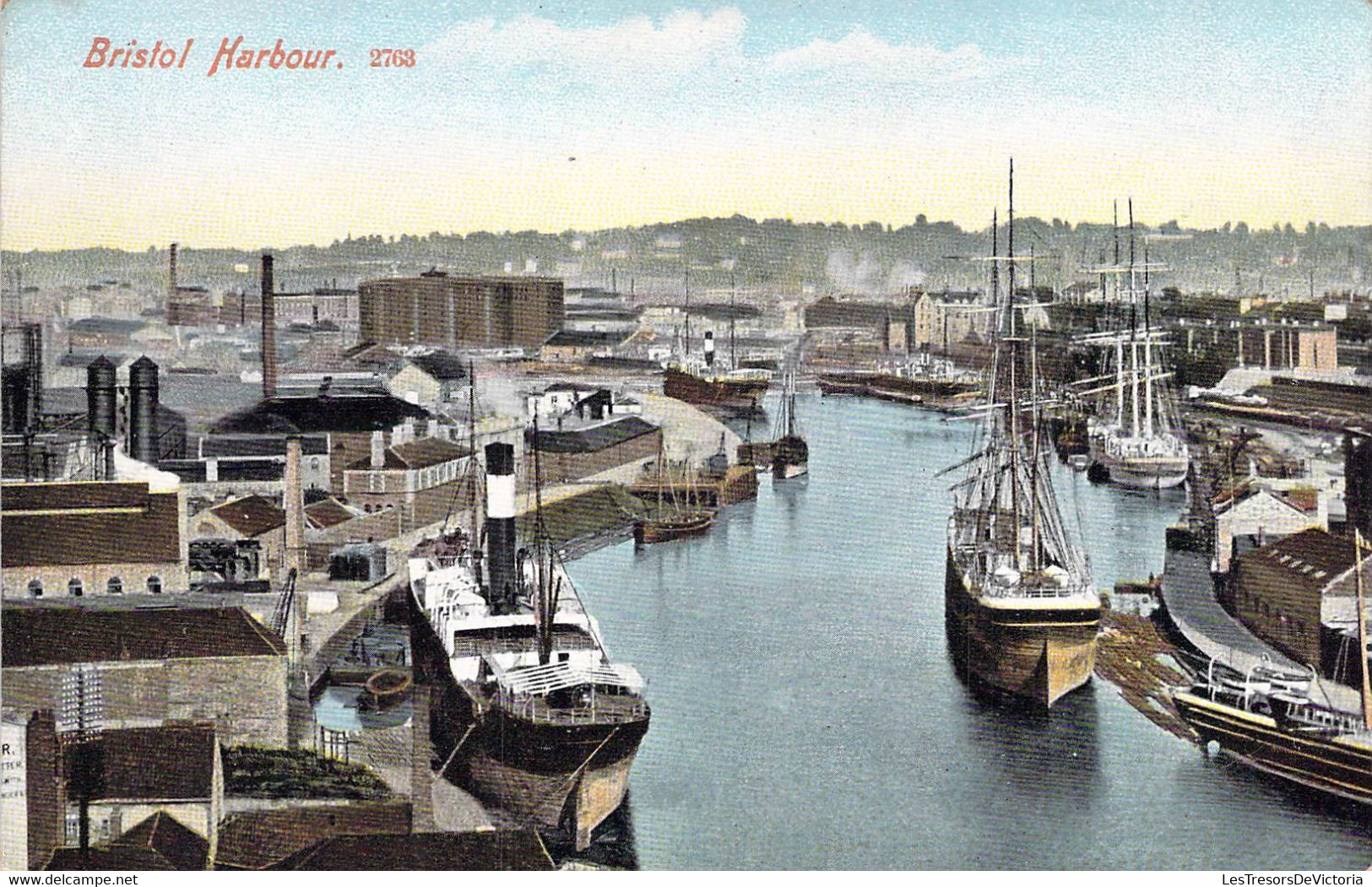 CPA Royaume Unis - Angleterre - Bristol - Bristol Harbour - M. J. R. - Colorisée - Illustration - Bateau - Voilier - Bristol