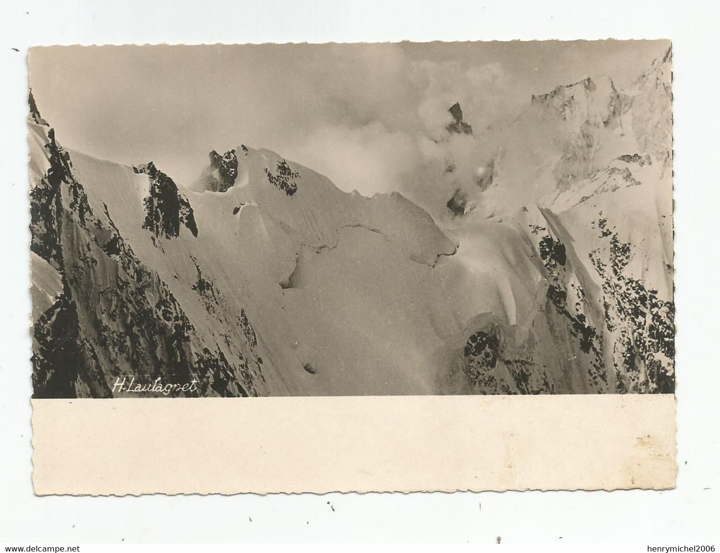 74 Haute Savoie Massif Du Mont Blanc Aretes De Rochefort Au Fond Arete De Péteret Ed Photo Laulagnet De Marseille - Chamonix-Mont-Blanc