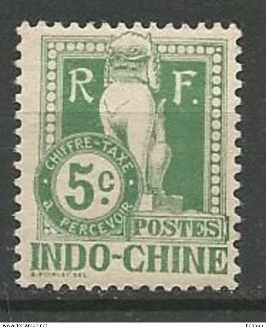 INDOCHINE TAXE N° 7 NEUF* TRACE DE CHARNIERE / MH - Impuestos