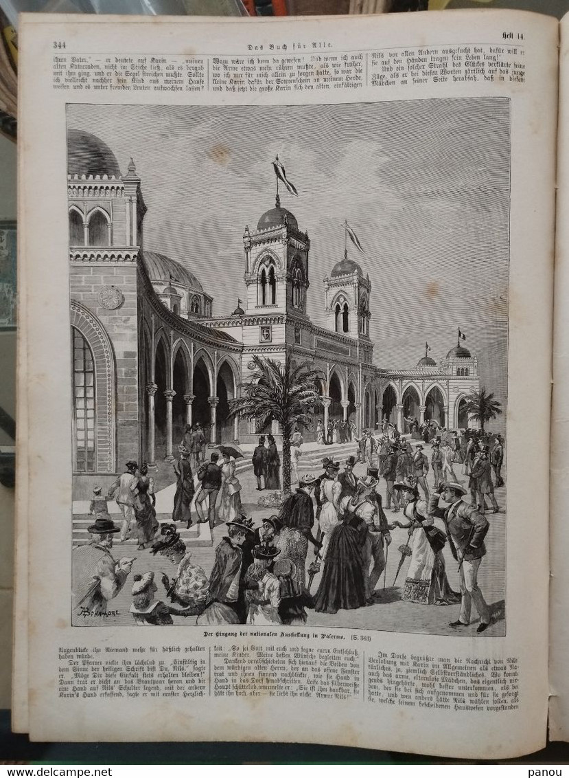 Das Buch Für Alle 1892 Nr 14. King Anam Annam (Vietnam, China Indochina )? Palermo Sicilia. Pyrenäen Pyrenees Pirineos - Autres & Non Classés