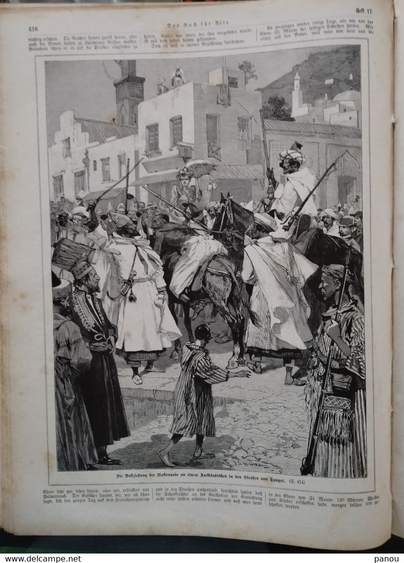 Das Buch Für Alle 1892 Nr 17. Tanger Tangier Marokko Morocco Maroc. China. Italia Italien - Autres & Non Classés
