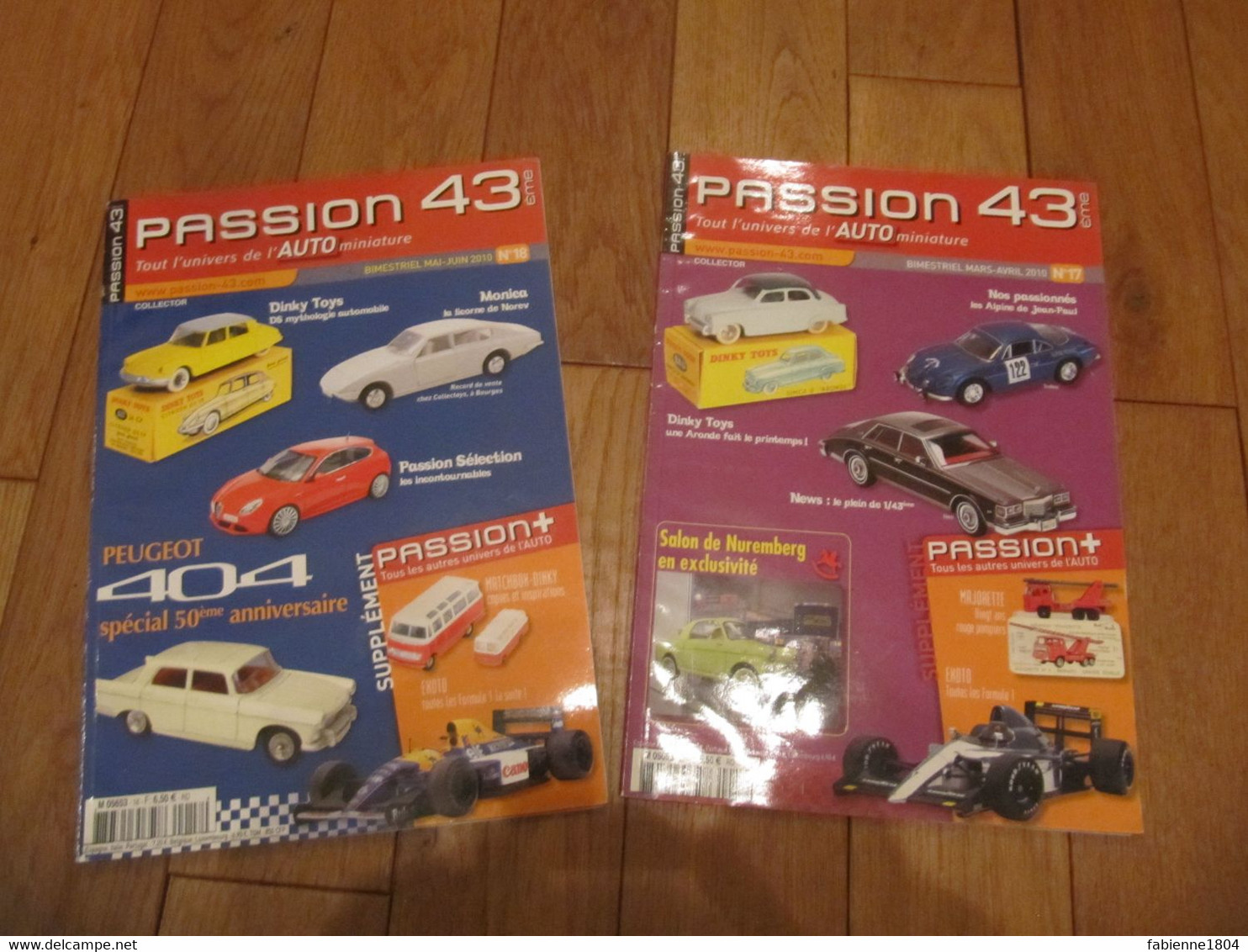 LIVRE MAGAZINE PASSION 43 N° 17 Et 18 PEUGEOT 404 Et SALON DE NUREMBERG ANNEE 2010 - Modellismo