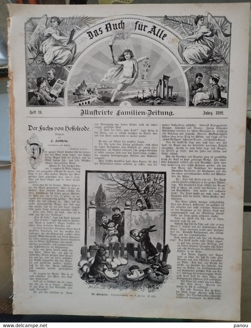 Das Buch Für Alle 1892 Nr 19. Hamburg. Glarus Glaris. Neapel Napoli - Autres & Non Classés