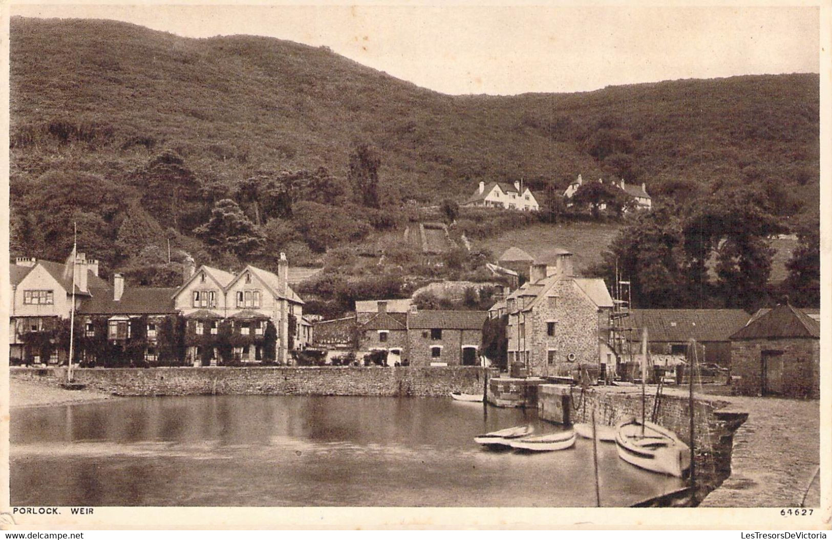 CPA Royaume Uni - Angleterre - Somerset - Porlock Weir - Photochrom Co. Ltd. London And Tunbridge Wells - Bateau - Andere & Zonder Classificatie