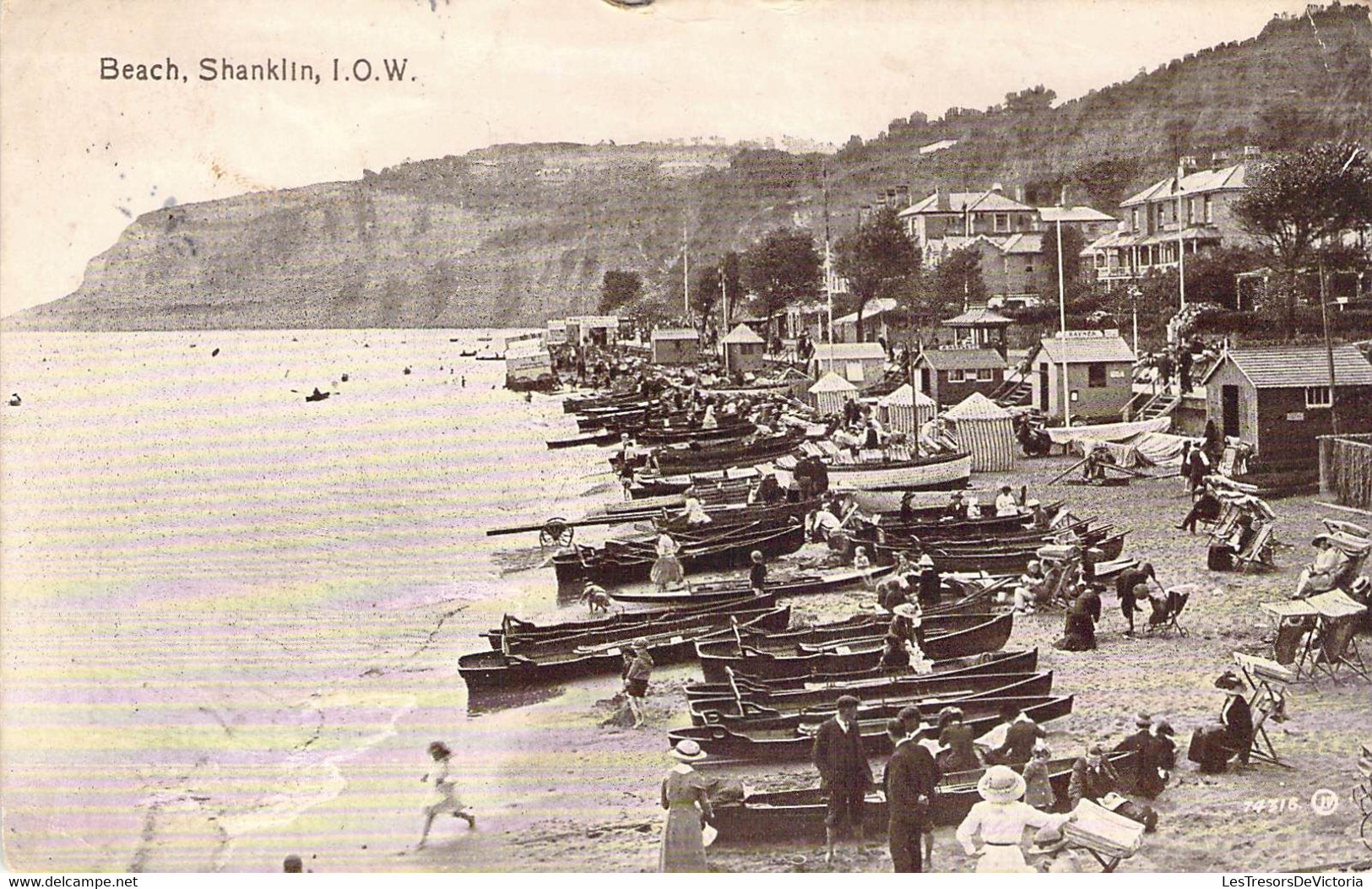 CPA Royaume Unis - Isle Of Wight - Shanklin - Beach - British Manufacture - Valentine's Series - Oblitérée Avril 1920 - Shanklin