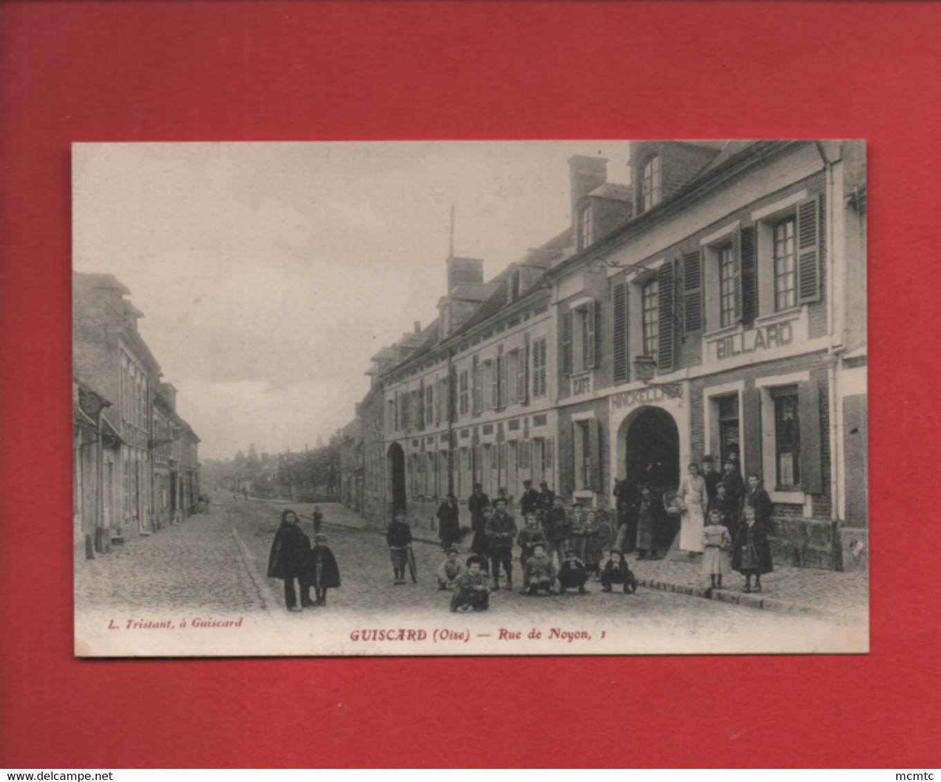 CPA -  Guiscard -(Oise) - Rue De Noyon - Guiscard