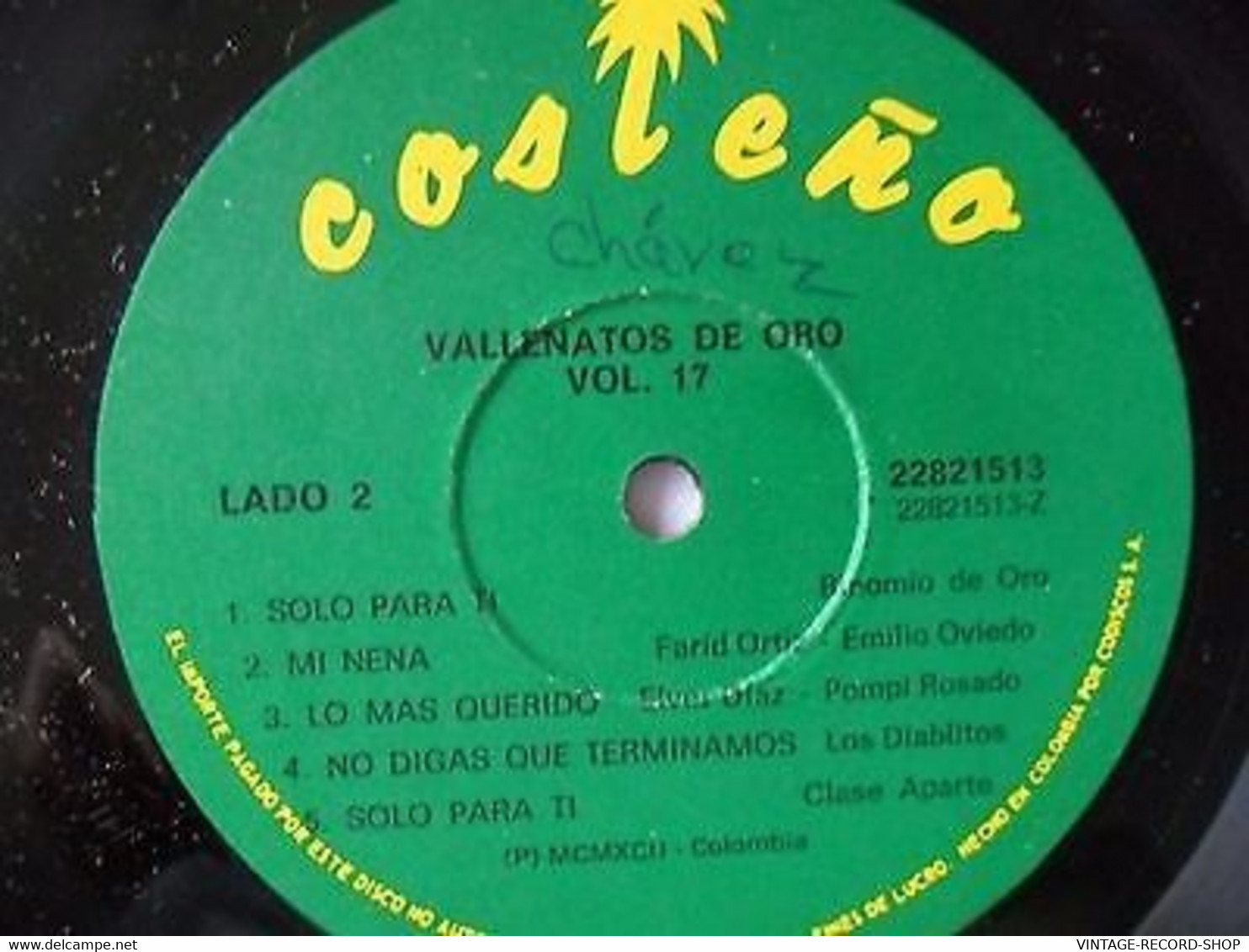 VALLENATO DE ORO VOL.17 VARIOS VALLENATOS VINYL TREASURES - Musiques Du Monde