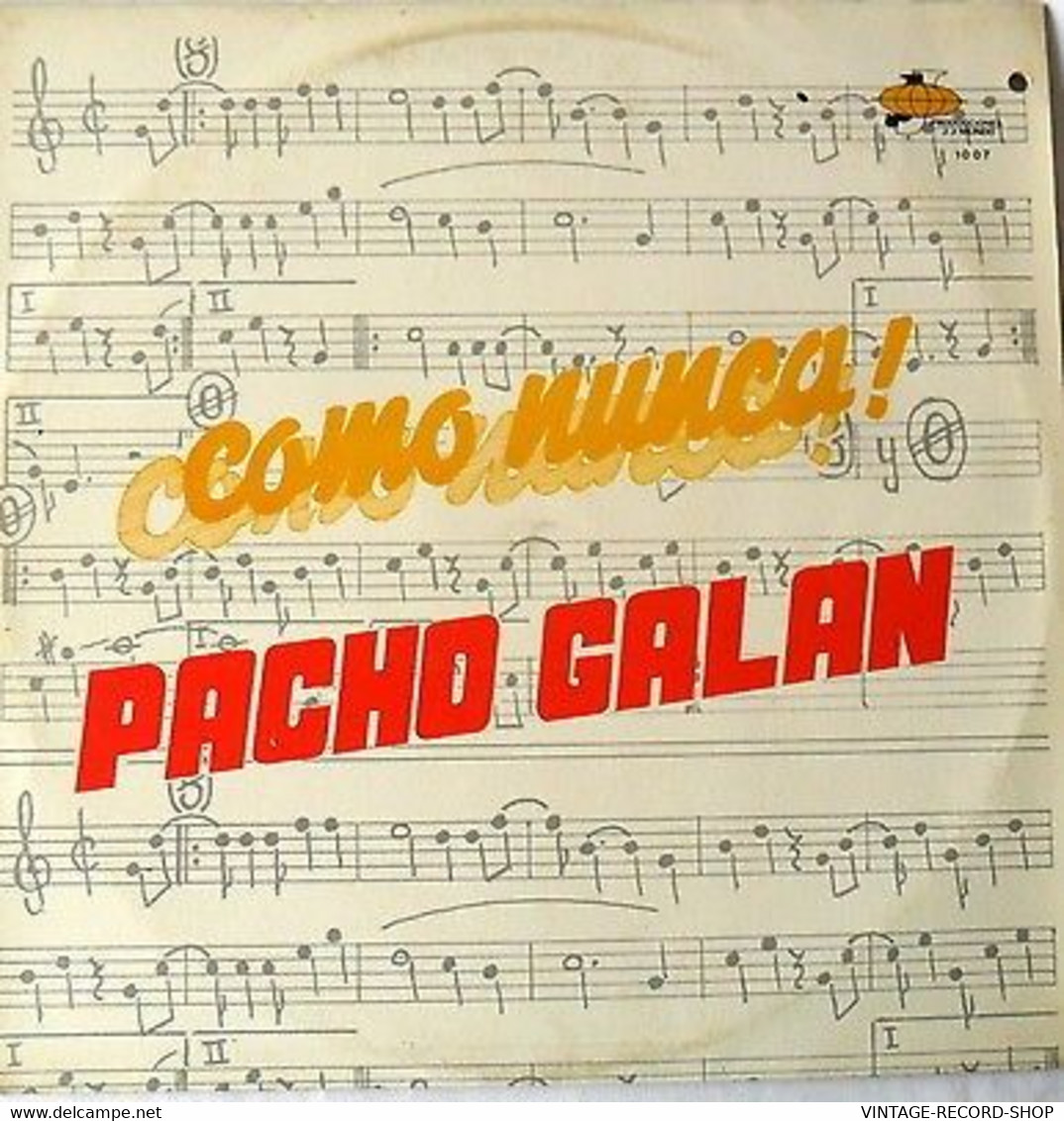 PACHO GALAN-COMO NUNCA-LAS COSAS DE LA VIDA-LA BATEA-YOLANDA-JJ MUNDO/1985 PROMO VINYL TREASURES - Musiche Del Mondo