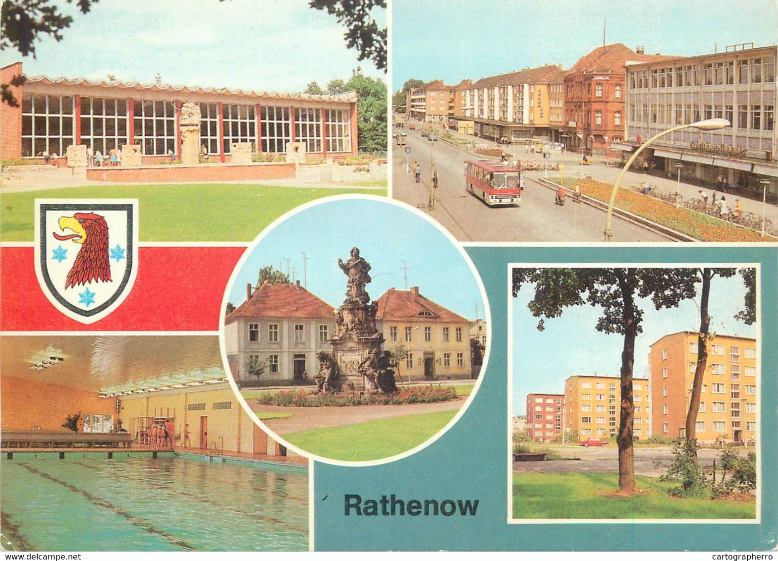 Postcard Germany Rathenow Multi View - Rathenow