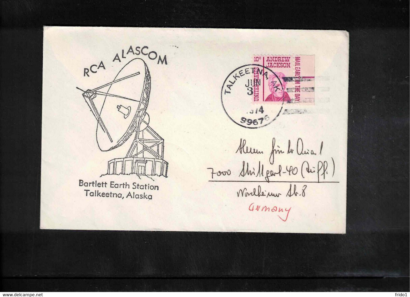 USA 1974 Bartlett Earth Station Talkeetna Alaska Interesting Letter - Briefe U. Dokumente