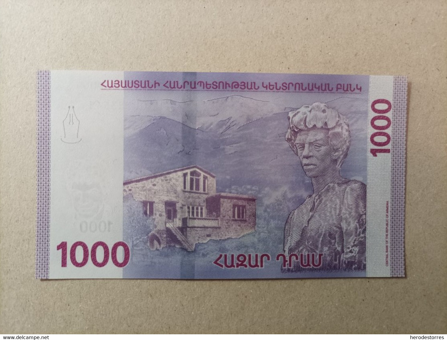 Billete De Armenia De 1000 Dram, Año 2018, UNC - Armenia