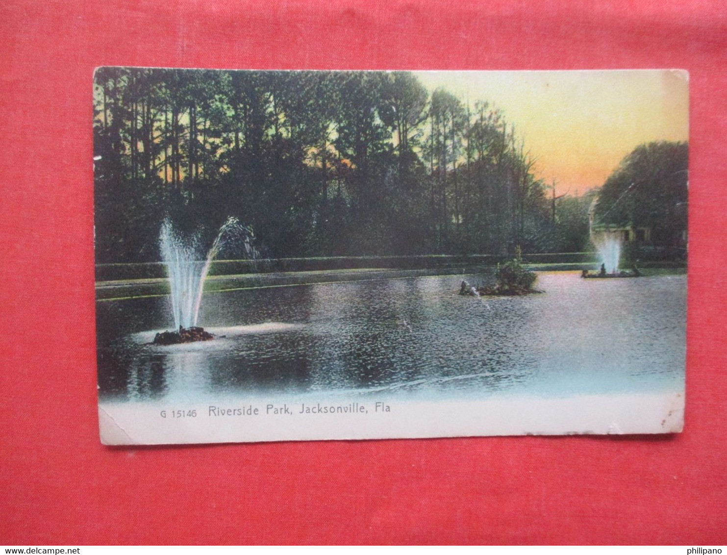 Rotograph. Riverside Park.  O Jacksonville   Paper Residue On Back.  Florida > .     Ref 5853 - Jacksonville