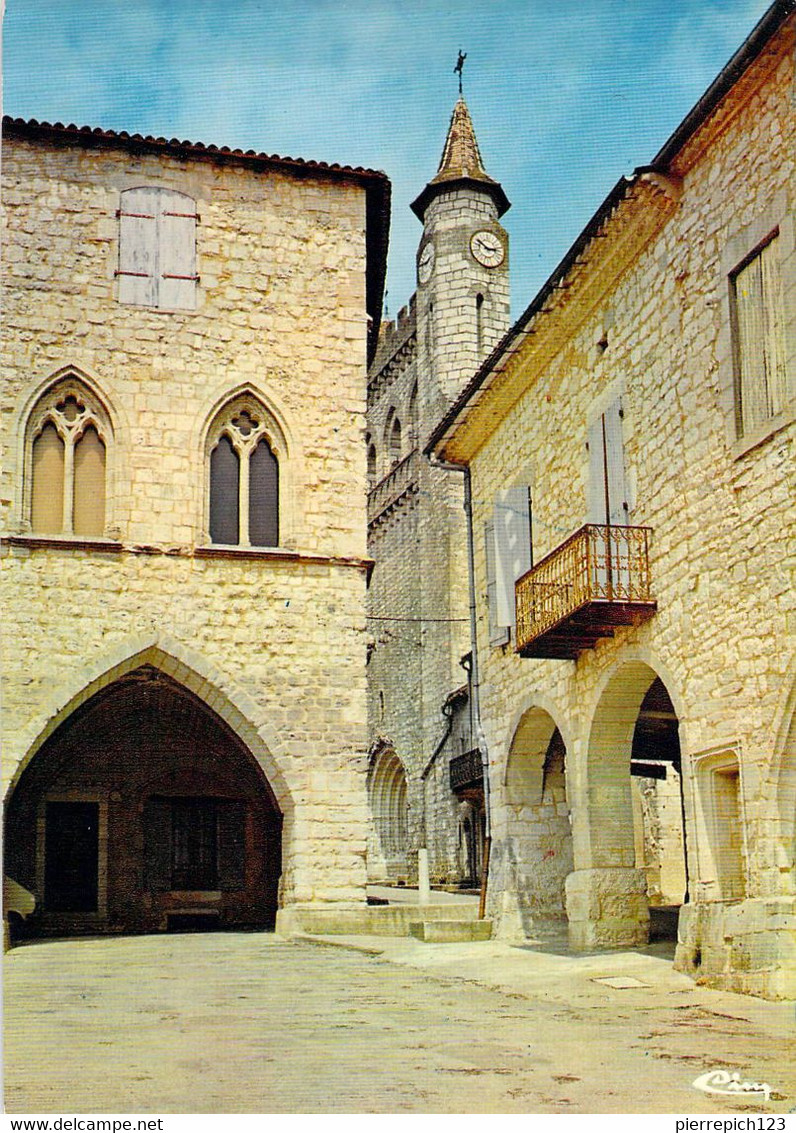 47 - Monflanquin - La Maison Du Prince Noir - La Mairie Et L'Eglise - Monflanquin