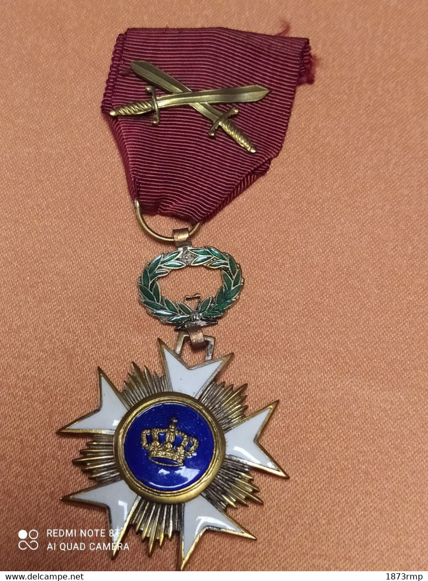 MEDAILLE CHEVALIER ORDRE DE LA COURONNE, BELGIQUE, ORDRE COLONIAL - Belgique