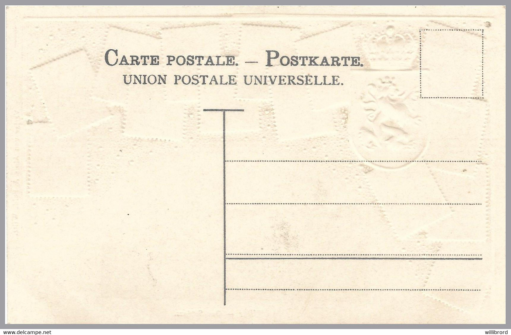 LUXEMBOURG - Zieher Stampcard - Wiltz View - Unused - Pristine Colors - 1891 Adolphe Voorzijde