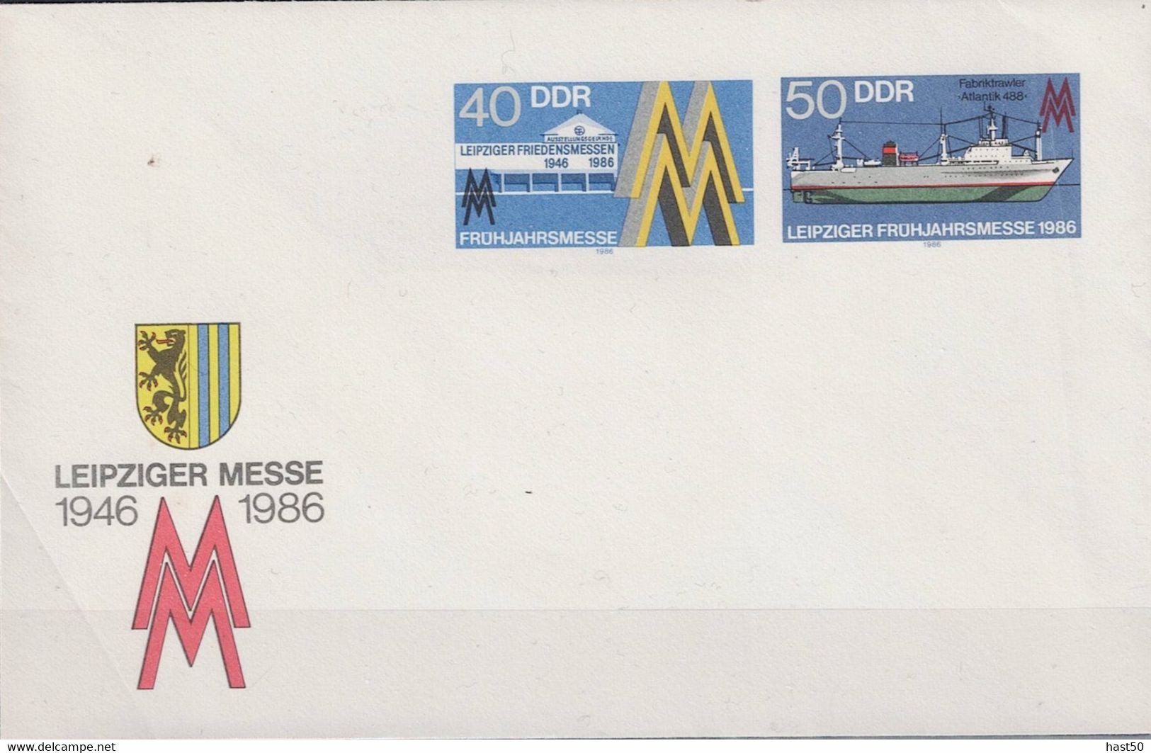 DDR GDR RDA - Sonderumschlag Frühjahrsmesse (MiNr: U 4) 1986 - Wie Ausgegeben - Covers - Mint