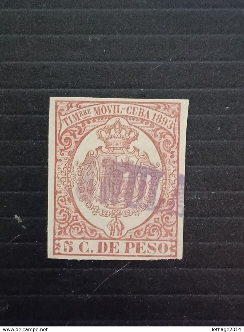 CUBA 1893 FISCAL TAX - Timbres-taxe